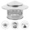 2Pcs Silver Stainless Steel Chimney Caps Outdoor Vent Covers Rainproof 8