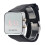 2Pcs Black Unisex LED Mirror Watch Silicone Band Display 3