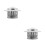 2Pcs Silver Stainless Steel Chimney Caps Outdoor Vent Covers Rainproof 6