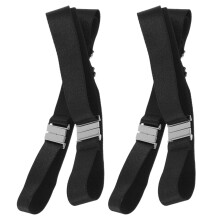 16Pcs Women’s Black Adjustable Thigh Garters Zinc Alloy Strong Hold