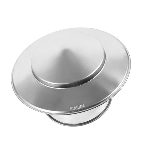 2Pcs Silver Stainless Steel Chimney Caps Outdoor Vent Covers Rainproof 2