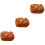 3Pcs Simulation Bread PU Chocolate Artificial Fake Bread for Photos 4