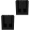 2Pcs Acrylic Paper Cup Holder Black Desktop Storage Rack 3