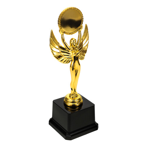 2Pcs Plastic Dancer Shaped Trophy for Kindergarten Dance Competitions