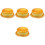 4Pcs Yellow PU Fake Cake Models Decompression Toy Cake Model Prop 4