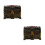 2Pcs Durable Plastic Pirate Treasure Chest Multi-Color Halloween Decor 6