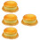 4Pcs Yellow PU Fake Cake Models Decompression Toy Cake Model Prop 8