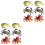 6Pcs Easy Clean Educational Toy Crab Octopus Puffer Fish Models 2
