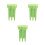 3Pcs Light Green Durable Dart Case with Organizer and Key Buckle 6