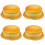 4Pcs Yellow PU Fake Cake Models Decompression Toy Cake Model Prop 6
