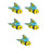 5Pcs Plastic Yellow Wind Up Bee Toy Cute Clockwork Animal for Party 9