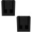 2Pcs Acrylic Paper Cup Holder Black Desktop Storage Rack 6