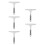 5Pcs Comfortable Grip Plastic Squeegee for Shower and Window Cleaning 8