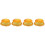 4Pcs Yellow PU Fake Cake Models Decompression Toy Cake Model Prop 5
