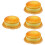 4Pcs Yellow PU Fake Cake Models Decompression Toy Cake Model Prop 7