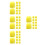 48Pcs Replacement Sponge Filter Pads Yellow for Aquarium Fish Tanks 5