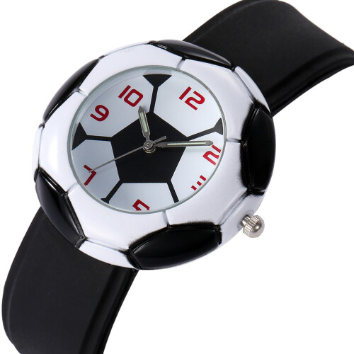 2Pièces Enfants Silicone Noir Football Durable 1
