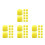 48Pcs Replacement Sponge Filter Pads Yellow for Aquarium Fish Tanks 4