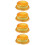 4Pcs Yellow PU Fake Cake Models Decompression Toy Cake Model Prop 9