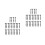 48Pcs Durable Plastic Inflatable Stakes Black Camping Ground Yard Pegs 7