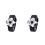 2Pièces Enfants Silicone Noir Football Durable 4