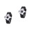 2Pièces Enfants Silicone Noir Football Durable 5