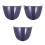 3Pcs Visor Replacement Dark Blue Motorcycle Lens 7
