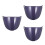 3Pcs Visor Replacement Dark Blue Motorcycle Lens 5