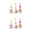 6Pcs Bed Plush Animal Nursery Hanging 6