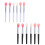 24Pcs Lightweight Silicone Lip Mask Brushes Assorted Colors for Makeup 8