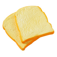 10Pcs Simulation Toast Model PU Fake Bread Yellow for Bakery and Home