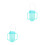 2Pcs -Blue Elderly Water Cups with Measurement and Handles 6