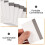 20Pcs Grey Phone Film Squeegee Plastic Cloth Material Non-Scratch Tool 6