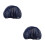 12Pcs Navy Cook Hair Nets Cotton Polyester Reusable Kitchen Caps 10