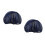 12Pcs Navy Cook Hair Nets Cotton Polyester Reusable Kitchen Caps 6