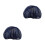 12Pcs Navy Cook Hair Nets Cotton Polyester Reusable Kitchen Caps 5