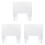 3Pcs Self Standing Transparent Sneeze Guard Board for Table Use 2