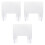 3Pcs Self Standing Transparent Sneeze Guard Board for Table Use 3