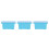 3Pcs Sky-Blue Plastic Storage Bins with Lids Handles Organizer 9