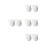 8Pcs Miniature White Ceramic Sauce Jug Milk Pitcher Mini Kitchen Props 8