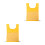 2Pcs Yellow Physical Exercise Vest Polyester with Pockets for Children 7