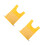 2Pcs Yellow Physical Exercise Vest Polyester with Pockets for Children 4