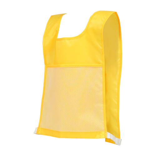 2Pcs Yellow Physical Exercise Vest Polyester with Pockets for Children 1