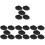 20Pcs Black Plastic Basket Label Clip on Reusable Mini Chalkboard 4