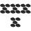 20Pcs Black Plastic Basket Label Clip on Reusable Mini Chalkboard 5