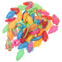 90Pcs Plastic Boat Model Toys Assorted Color for Micro Landscape Decor