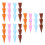 36Pcs Assorted Color Fake Ice Cream Cone Props Realistic PVC Models 6