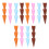 36Pcs Assorted Color Fake Ice Cream Cone Props Realistic PVC Models 9