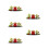 5Sets Unique Design Miniature Snake Sculpture Assorted Color Car Decor 3