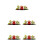 5Sets Unique Design Miniature Snake Sculpture Assorted Color Car Decor 8
